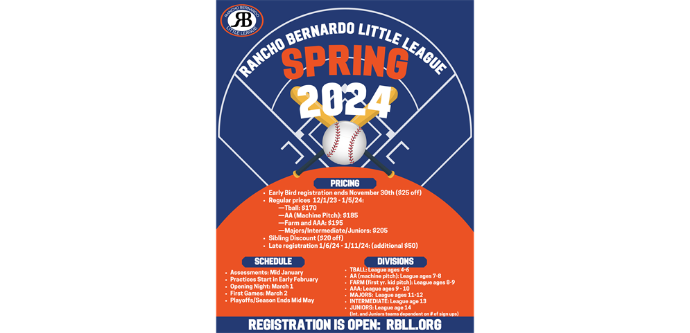 2024 Spring Registration Now Open